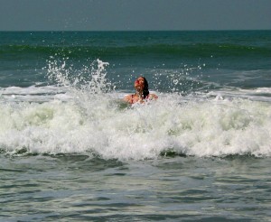Charlotte in surf cropped